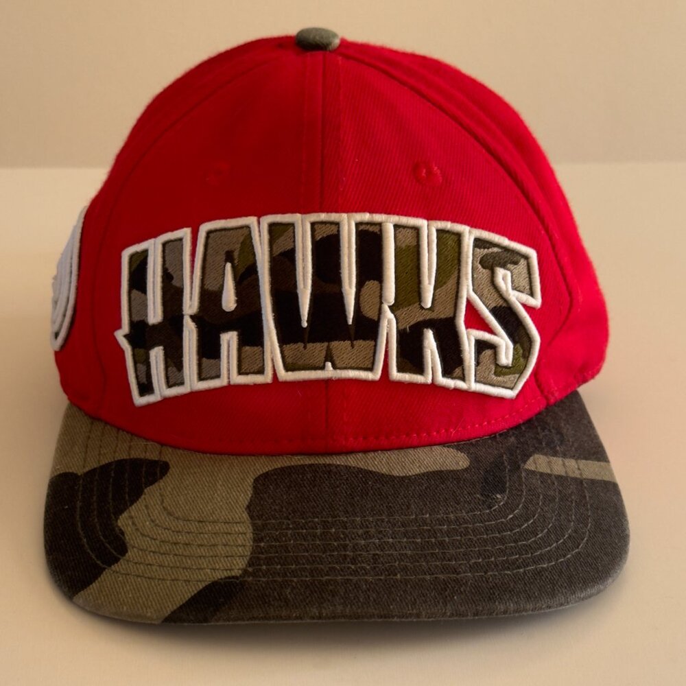 Atlanta Hawks NBA Cap hat strapback Pro Standard Leather Camo Vintage RARE